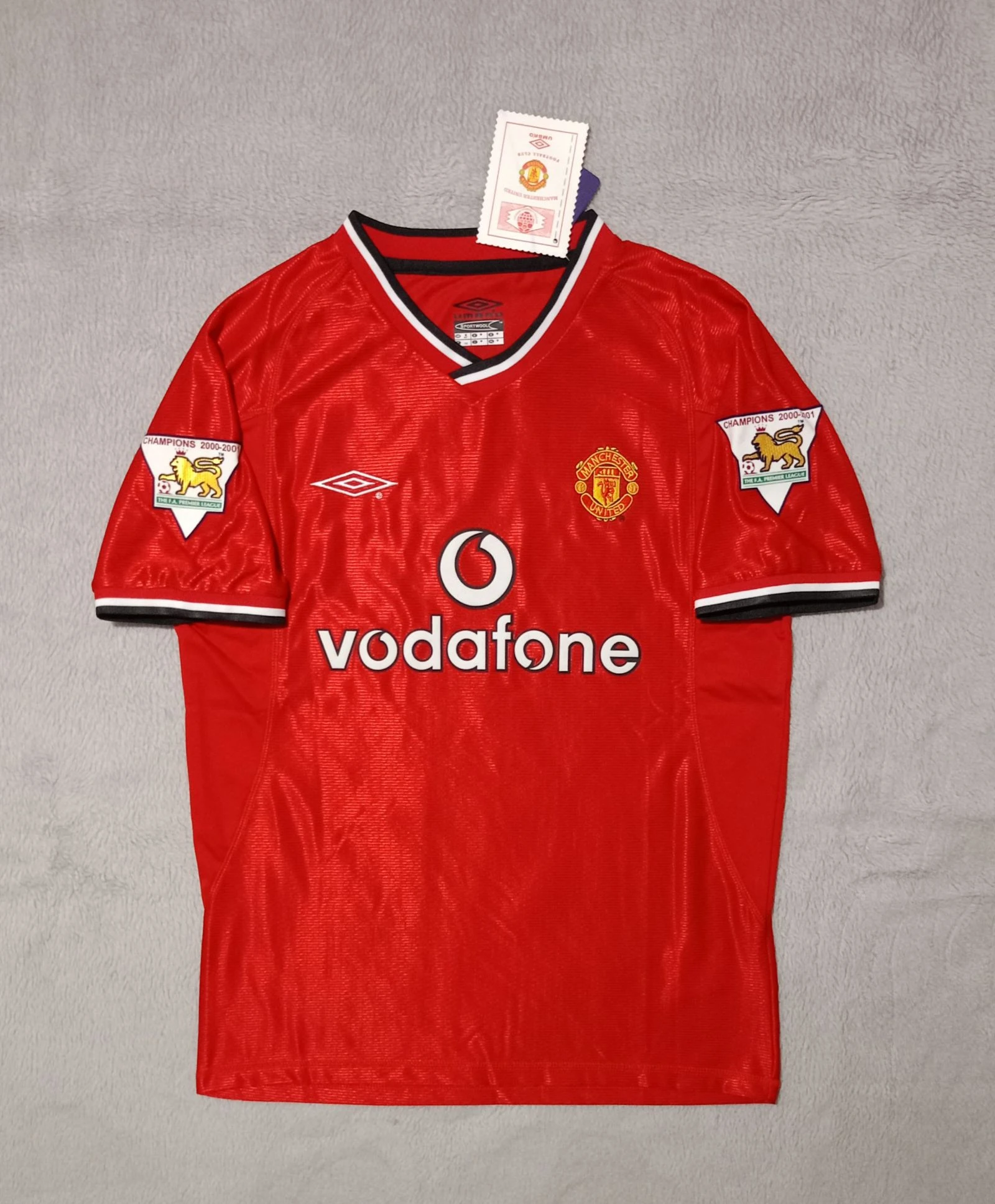 T-shirt de football rétro Manchester United 2001 / 2002 Beckham (#7) – photo 2